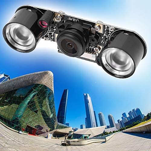 Модул за камера kosdfoge, модул за камера со широк агол на очите на очите, модул за камера за малина Пи 3/2/б модул за камера со прилагодлив широк агол со светло за полнење