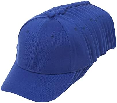 Врвна облека за глава од 12 пакувања, прилагодлива капа за бејзбол