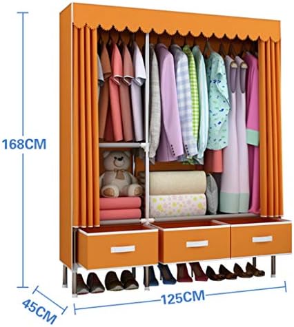 Преносен плакарот за складирање на преносни гардероба со опиу со склопување на плакари за плакари за фиоки