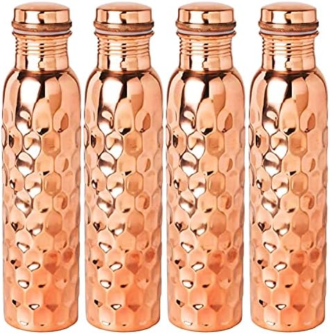 чиста шише со шише со бакарна вода дијамантски стил 1000 мл протекување здравствени придобивки