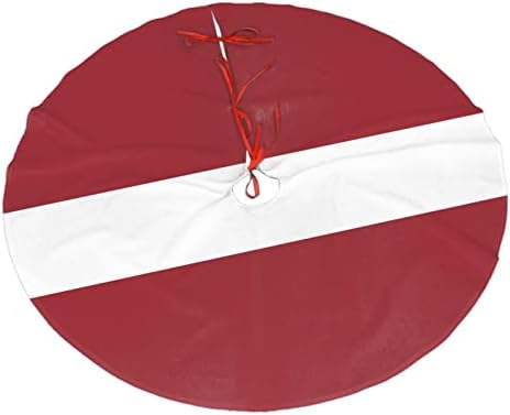 Елка Здолниште, 30-48 Инчен Латвиски Знаме Дрво Мат За Божиќ Украси Празник Партија Орнаменти