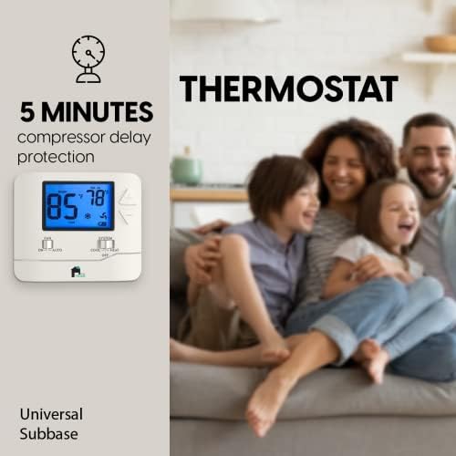 Еконохом Не-Програмабилен Термостат За Дома-Топлина &засилувач; Контрола На Температурата На Ладење-Лесен За Инсталирање-Дигитален