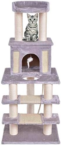 Тимихаус Маче Мачка Дрво Миленичиња Игра Куќа Кула Кондо Гребење Пост w Јаже и Глушец 52