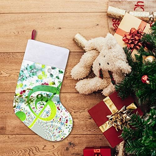 Колофул Трбл музички белешки Црвени Божиќни празници за одмор дома украси за Божиќно дрво Камино виси чорапи
