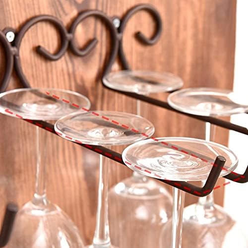 Aknhd вино стакло за сушење пристигнување метал wallид монтиран вино стаклен решетка за чаша чам