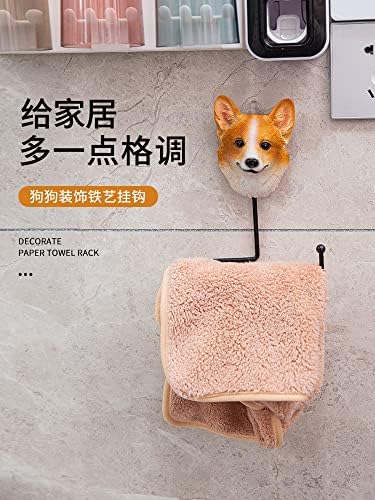 Држач за кујна за кучиња за кучиња кујнски хартија решетка за бања за бања за бања за пешкир, едноставно стоејќи држач за ролна на хартија за табела