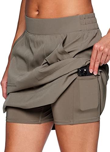Active Active Women's Golf/Tennis Everyday Casual Athertic Skort со шорцеви за велосипеди