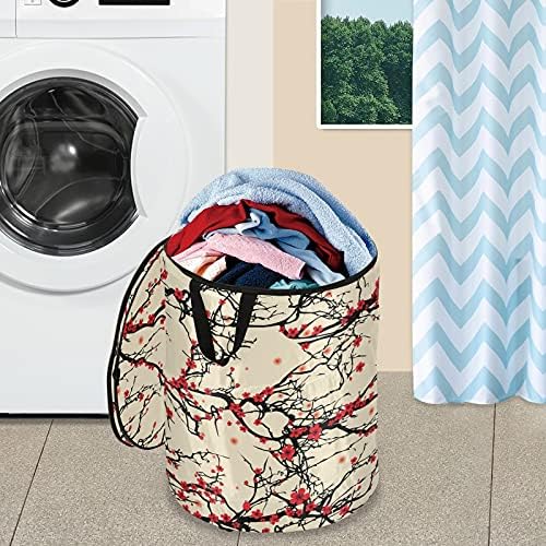 Јапонски цреша цвета се појавува алишта за перење со капаци за складирање на капакот за склопување торба за перење за патувања за хотелски