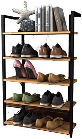 Llryn 5-нивоата за чевли за чевли кула со метални чевли за чевли за чевли за чевли Организатор за складирање на чевли Единица за влегување