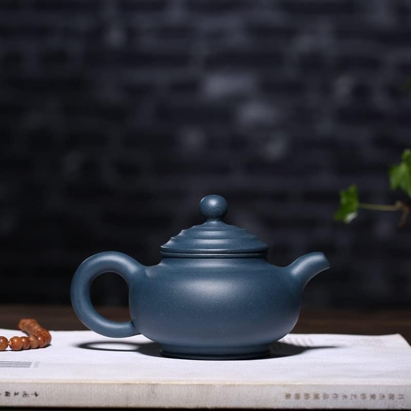 Сурова руда небо сина кал рачно изработена виолетова песок сад Changfu чајник од кал насликана цветна чајник кунг фу чај подарок