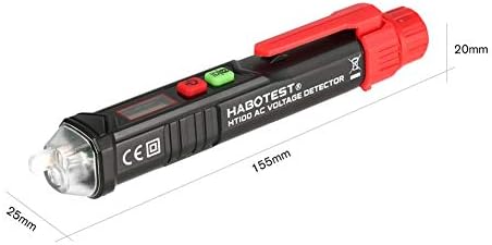 GTEST не-контактниот тест молив 12 ~ 1000V AC напон детектори Електричен тест молив електроскоп ниска батерија означува