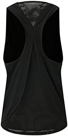 Фулиео тренингот резервоар за жени за жени атлетски тркачки бек атлетски камизол отворена атлетска кошула плус големина мека облека за теретани