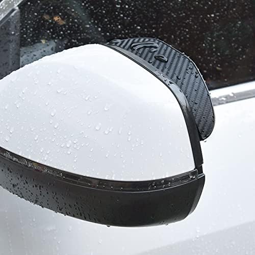 2 парчиња задниот поглед на автомобилот со задниот поглед на дождот, јаглеродното влакна од страна на автомобилот од страна на