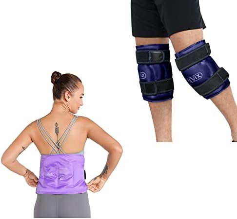 Свикс мраз пакувања за олеснување на болката во грбот и пакувања со мраз на коленото XL се завиткаат околу целото колено