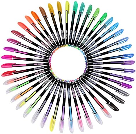 Сјајни гелови пенкала, неонски сјај гел ， маркер за книги за боење на возрасни, списание за изработка на цртеж на doodling