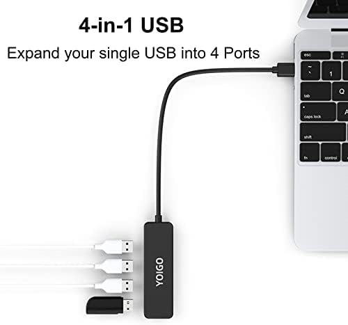 YOIGO USB центар, 4 Порта 2.0 USB Сплитер, 5 Пакет, USB центар ЗА Лаптоп, MacBook, Површина Про, КОМПЈУТЕР, Флеш Диск, Мобилни HDD