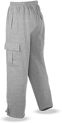 Megub Mens Athertic Sweatpants обични панталони со џогирање со џебови, долги панталони со лента за половината