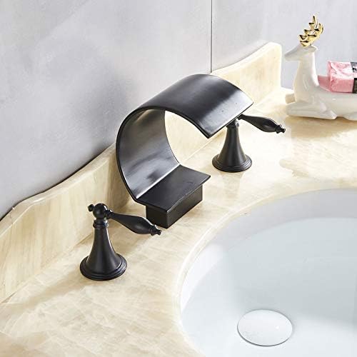 Chrome/orb/никел/златна бања мијалник за мијалник со двојна рачка топла ладна миксер за бања допрена
