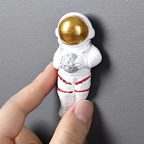 Gofidin 4 парчиња креативни астронаути модел куки цртани филмови кујна силна лепак закачалка без врати на вратата зад клучот додатоци за бања wallидна кука