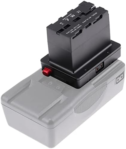 Адаптер за батерии на батеријата со Hersmay V-Mount D-Tap за Sony NP-F970 F550 F750 NP-F Батерија DSLR Монитор камера Z CAM