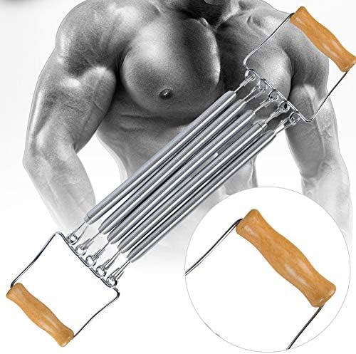 ВИНГВО фитнес опрема Прилагодлива дрвена рачка вежба мускулна пролетна експандер на градите, експандер на градите, за физикална терапија
