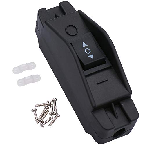 Twtade Inline Cord Switch DC 12V 10A Control Control Tementary Polarity Reverse Switch 6 Pin 3 Позиција-Off- Black Boat Rocker Switch