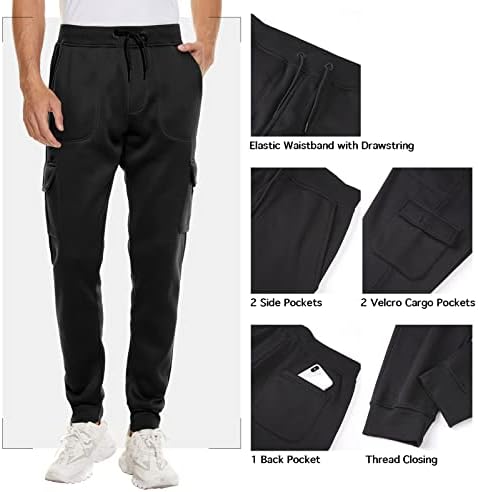 V Валанш Зимски руно џемпери џогери панталони со тешка категорија Топло Шерпа наредени атлетски карго панталони со џебови