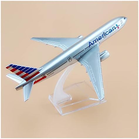 Модели на авиони 16см погодни за Air American AA B777 Boeing 777 Airways Airways Metal Alloy Ailplane Model L Graphic Dright Graphic