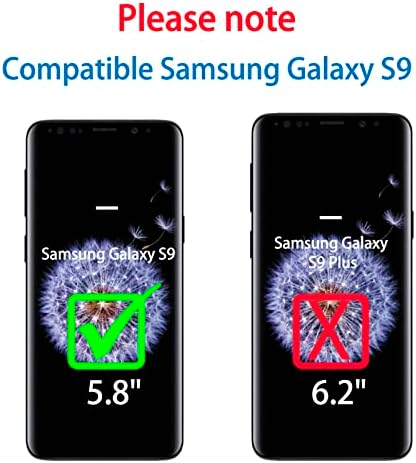 Случај за бранител За Samsung Galaxy S9 ,Телефонски Случај Bisbkrar [Воено Одделение] 3 во 1 Отпорен На Удари Цврст Заштитен,