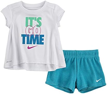 Nike Baby Girls кошула и мрежа за кратки 2 парчиња