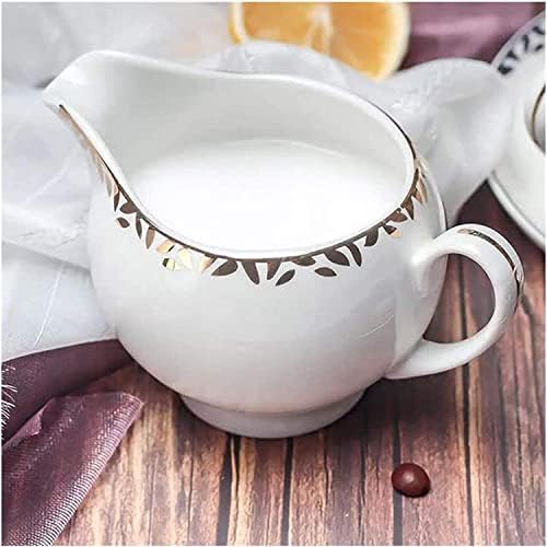 Bienka крем стомна класичен чист бел бел керамички мини крем стомна со рачка млеко стомна кафе крема за крем постави порцелански