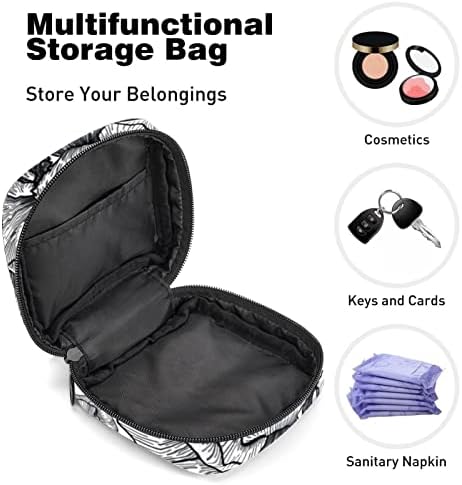 Торба за Складирање Санитарни Салфетки, Преносни Менструални Подлоги За Повеќекратна Употреба Патент Кеси, Торбичка За Складирање