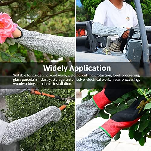 Coosoft uhmwpe ги исече отпорни ракави за рака за мажи и жени, земјоделци одбрани за градинарски ракави, ракави на подлактицата