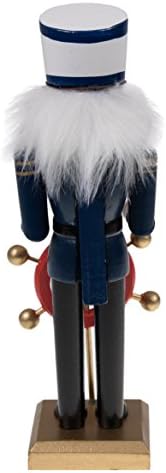 Умен креации Капетан 8 инчи Традиционален дрвен оревчекер, празничен Божиќен декор за полици и табели