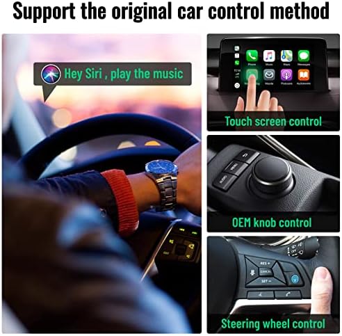 READYXIO CarPlay Безжичен Адаптер за iPhone-Фабрика Жичен CarPlay Конвертирате Жичен На Безжичен CarPlay, Приклучок &засилувач; Игра Брзо И