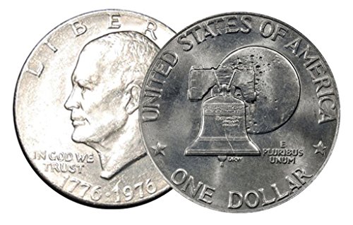 1976 П, Д 2 Монета Сет Тип 2 Ајзенхауер Долари Нециркулирани