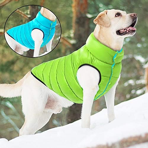 Топло кучиња облека елек водоотпорен зимски кучиња јакна палто дебела облека за миленичиња облека за мали средни големи кучиња 139-црни 6xl