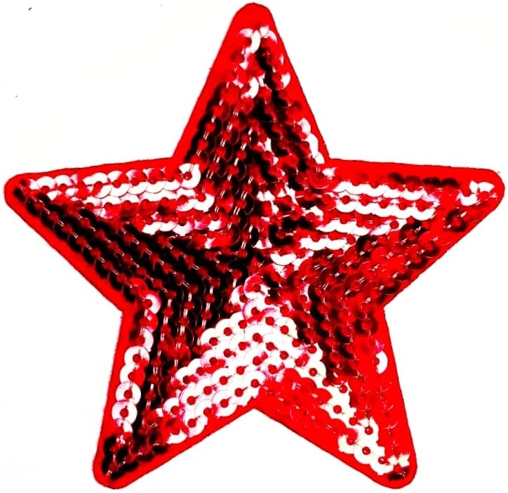 Кленплус Ѕвезда Лепенка Слатки Ѕвезди Црвена Светка Железо На Лепенка Везена Апликација Шие На Лепенка За Облека Фармерки Јакни