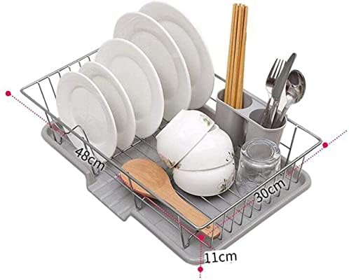 Кујна полица практично складирање решетки за решетки за мозоци одводнат сад за садови мијалник мијалник за домаќинство садови за складирање