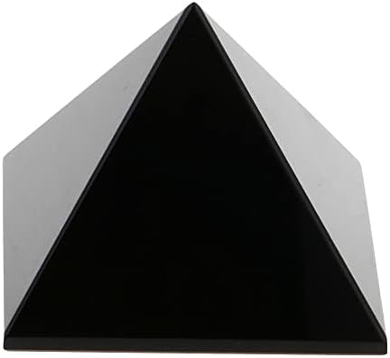 Sharvgun 1pc Природно опсидијанско заздравување пирамида природна минерална кристална точка пирамида природна опсидијанска кварц -камена