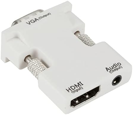 1* HDMI до VGA конвертор на адаптер со аудио машки VGA на женски HDMI конвертор лаптоп до ТВ додатоци