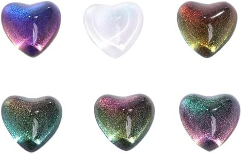 8мм шарен рамен грб срцев нокти rhinestone starвездени флуоресцентни нокти Уметнички украси за облека за украсување на уметност -