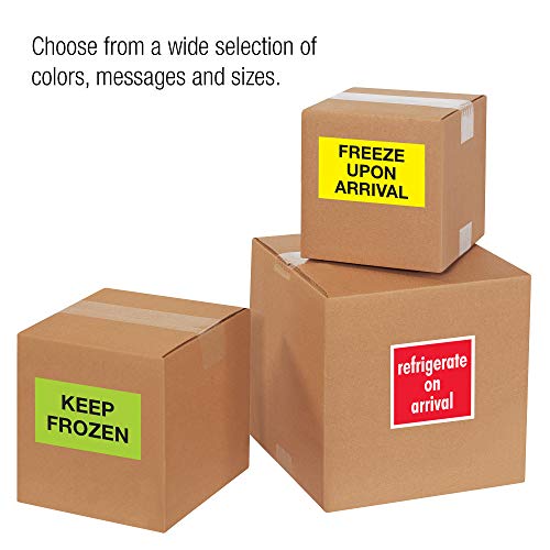 Кутија САД BDL1329 ЛОГИСКИ ЛОГИЧКИ КЛИМАТ Етикети, Заштитете од замрзнување “, 3 x 5 , флуоресцентно зелено