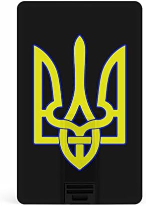 Украина Грб УСБ 2.0 Флеш-Дискови Меморија Стап Кредитна Картичка Форма