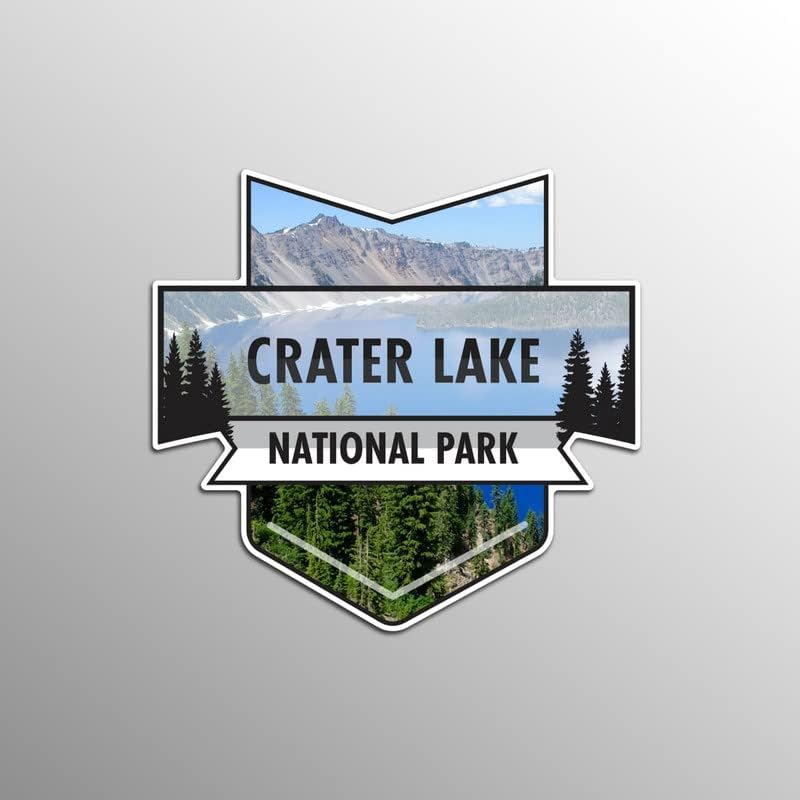 Магнет на Национален парк Кратер Езеро | 4,7-инчи од 4,5-инчи | 2-пакет | 30 милји магнетски материјал со тешка должност | MPD924