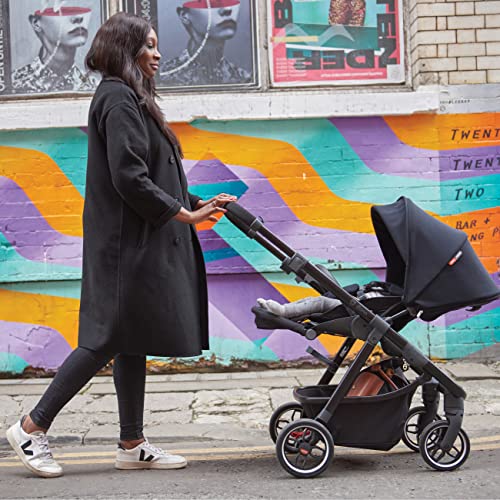 Diono Excurze Baby, новороденче, шетач на мали деца, совршен градски шетач на системот за патувања и компатибилни со седишта за автомобили, адаптери вклучуваат компактни па
