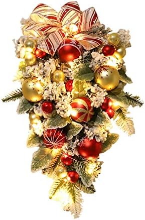 БЛИЗУ 2022 Година Нов Божиќен Венец Наопаку Украси На Дрвја Божиќна Декорација На Топка Приврзок Декорација На Влезната Врата Божиќен
