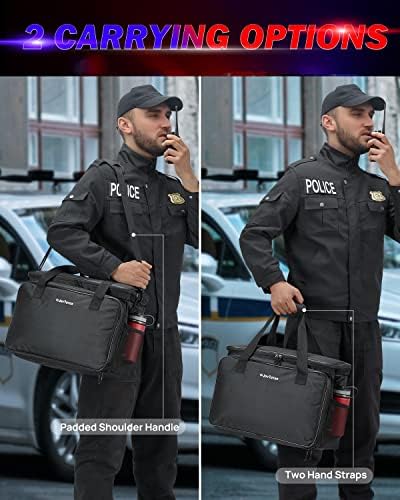 Патролна торба oyојттус, полициска торба за опрема, организатор на предните седишта за автомобили за спроведување на законот, полициска
