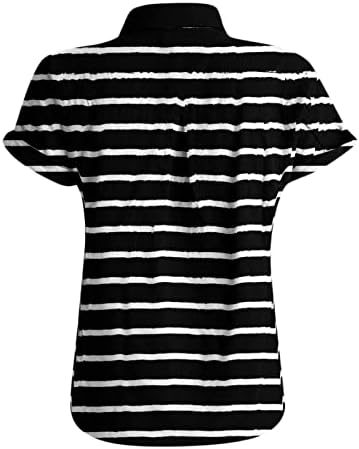 Летна облека на Nokmopo за жени обична модна памучна постелнина печатена кошула со краток ракав плус кошули со големина