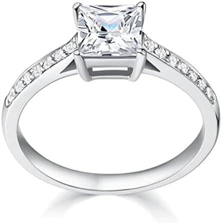 Прстени за свадба и ангажман жени накит Елегантен скапоцен камен Loveубовен прстен за украси украси украси
